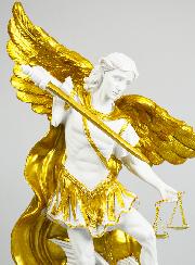 Statue Religieuse de Saint Michel avec Balance - 40cm
