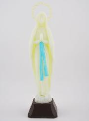 Statue Notre Dame de Lourdes Fluo - 14cm