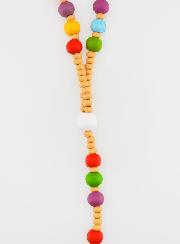 Chapelet en Bois Grains Multicolores