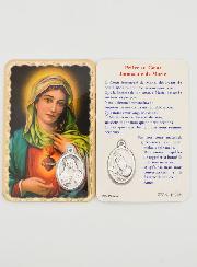 Carte de Prière & Médaille - Coeur Immaculé de Marie