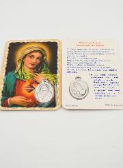 Carte de Prière & Médaille - Coeur Immaculé de Marie