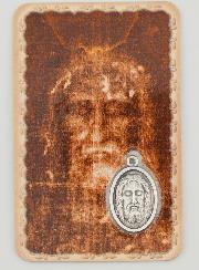 Carte de Prière & Médaille - Saint Suaire