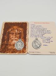 Carte de Prière & Médaille - Saint Suaire