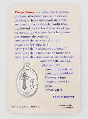 Carte de Prière & Médaille - Notre Dame de Lourdes