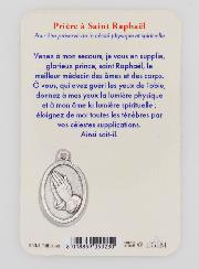 Carte de Prière & Médaille - Saint Raphaël