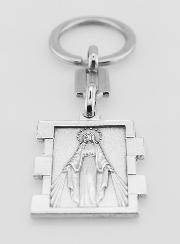 Porte-clés Vierge Miraculeuse en Zamac