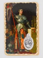 Carte de Prière & Médaille - Sainte Jeanne d'Arc