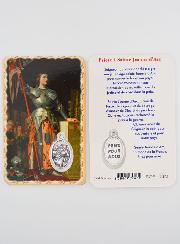Carte de Prière & Médaille - Sainte Jeanne d'Arc