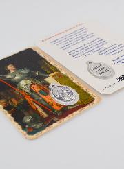 Carte de Prière & Médaille - Sainte Jeanne d'Arc