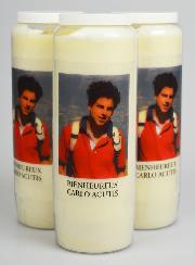 Lot de 3 Bougies de Neuvaine à Carlo Acutis
