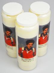 Lot de 3 Bougies de Neuvaine à Carlo Acutis