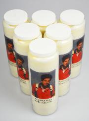Lot de 6 Bougies de Neuvaine à Carlo Acutis