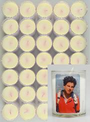 Lot de 48 Bougies Veilleuses Bienheureux Carlo Acutis