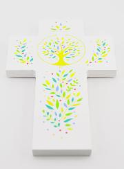 Croix en Bois Louanges - Arbre de Vie