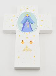 Croix en Bois Louanges - Vierge Miraculeuse