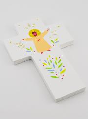 Croix en Bois Louanges - Sacré Coeur de Jésus
