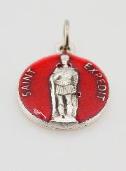 Médaille de Saint Expédit Rouge 18mm