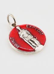 Médaille de Saint Expédit Rouge 18mm