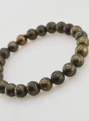 Bracelet en Pierre Naturelle de Pyrite - 8mm