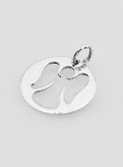 Médaille en Argent Ajourée 15mm - Ange Gardien
