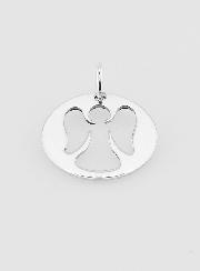 Médaille de Baptême Fille en Argent - Ange Gardien