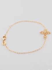 Bracelet Religieux en Plaqué Or - Croix Orthodoxe