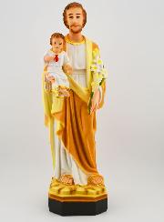 Statue Religieuse de Saint Joseph au Lys - 30cm