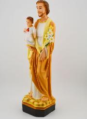 Statue Religieuse de Saint Joseph au Lys - 30cm