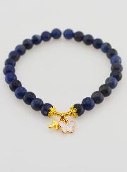 Bracelet Religieux en Pierre Naturelle de Sodalite 6mm