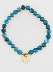 Bracelet en Pierre Naturelle d'Apatite 6mm & Esprit Saint