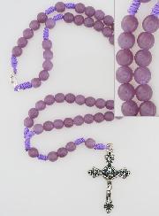Chapelet Enfant en Perles de Verre - Violet