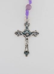 Chapelet Enfant en Perles de Verre - Violet