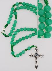 Chapelet Enfant en Perles de Verre - Vert
