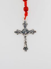 Chapelet Enfant en Perles de Verre - Rouge