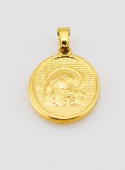 Médaille Vierge de Tendresse en Inox Doré - 21mm
