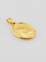 Médaille Vierge de Tendresse en Inox Doré - 21mm