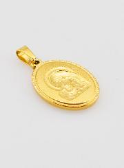 Médaille Vierge de Tendresse en Inox Doré - 21mm