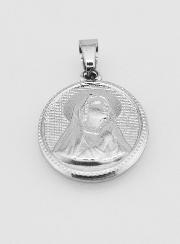 Médaille Sainte Bernadette en Acier Inoxydable - 21mm