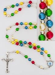 Chapelet en Perles Multicolores -  Miraculeuse & Saint Esprit
