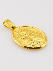 Médaille Saint Joseph en Inox Doré - 21mm