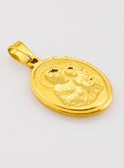 Médaille Saint Joseph en Inox Doré - 21mm