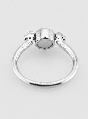 Bague en Argent Massif Solitaire - T54