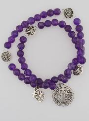 Bracelet Chapelet en Améthyste 6mm - St Benoît