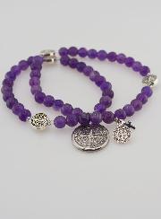 Bracelet Chapelet en Améthyste 6mm - St Benoît
