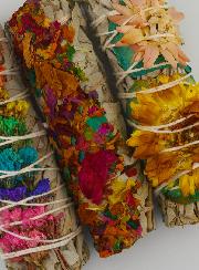 Set de 3 Smudges de Sauge & Pétales de Fleurs