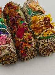 Set de 3 Smudges de Sauge & Pétales de Fleurs