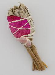 Smudge Torche de Sauge Blanche & Quartz Rose