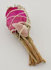 Smudge Torche de Sauge Blanche & Quartz Rose