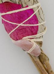 Smudge Torche de Sauge Blanche & Quartz Rose