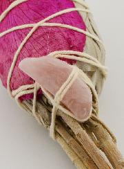 Smudge Torche de Sauge Blanche & Quartz Rose